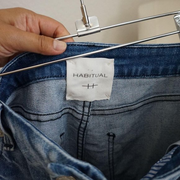 Habitual pace distressed straight leg jeans - Picture 7 of 7